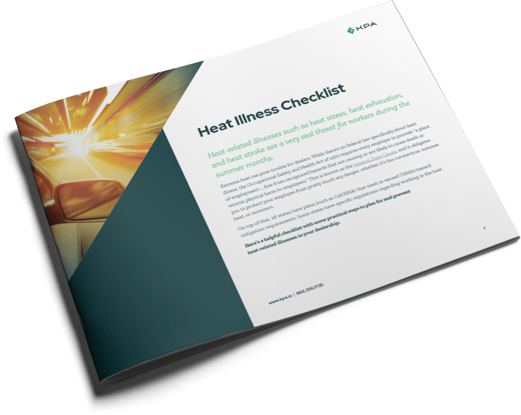 Heat Illness Checklist Auto - Thumbnail
