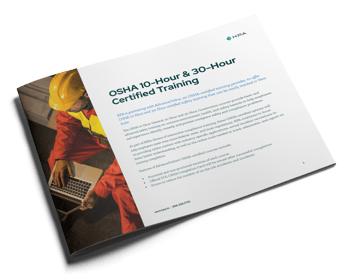 OSHA 10-Hour & 30-Hour Training Datasheet Cover