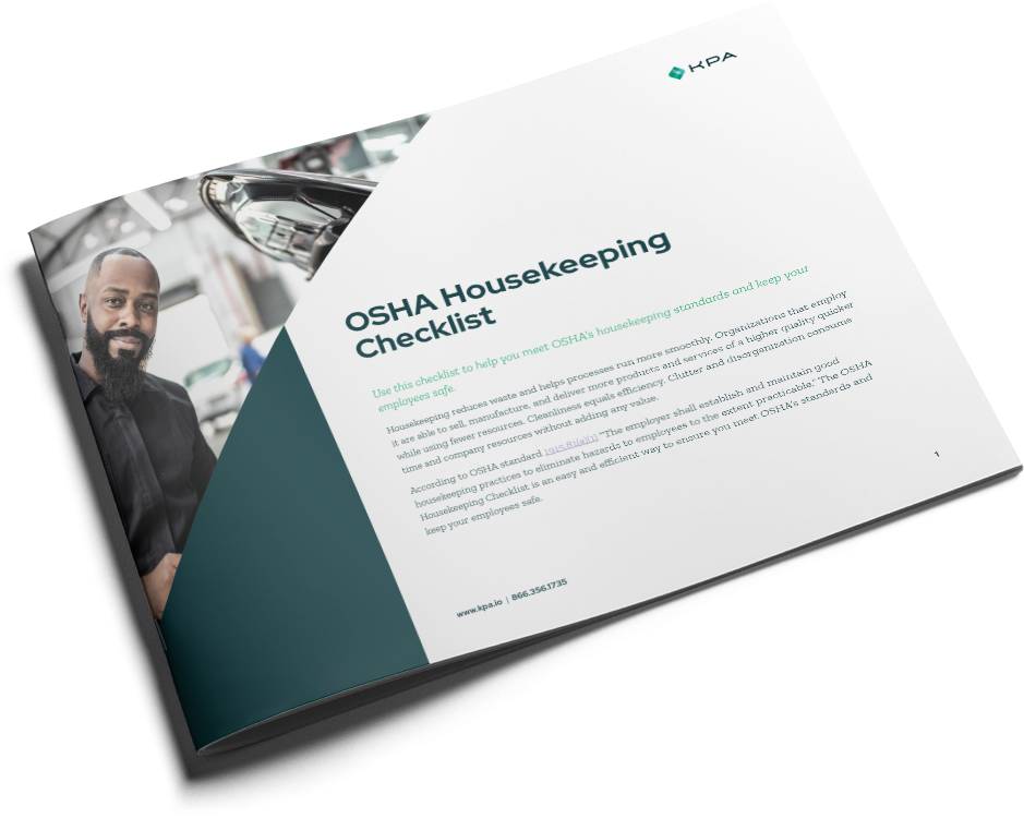KPA - Dealership OSHA Housekeeping Checklist Cover KPA - Dealership OSHA Housekeeping Checklist Cover